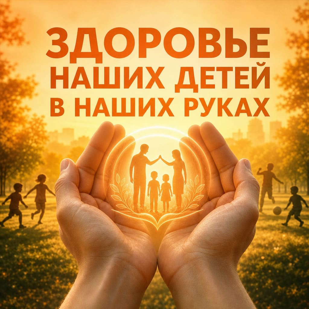 Две ладони, символизирующие заботу родителей о детях