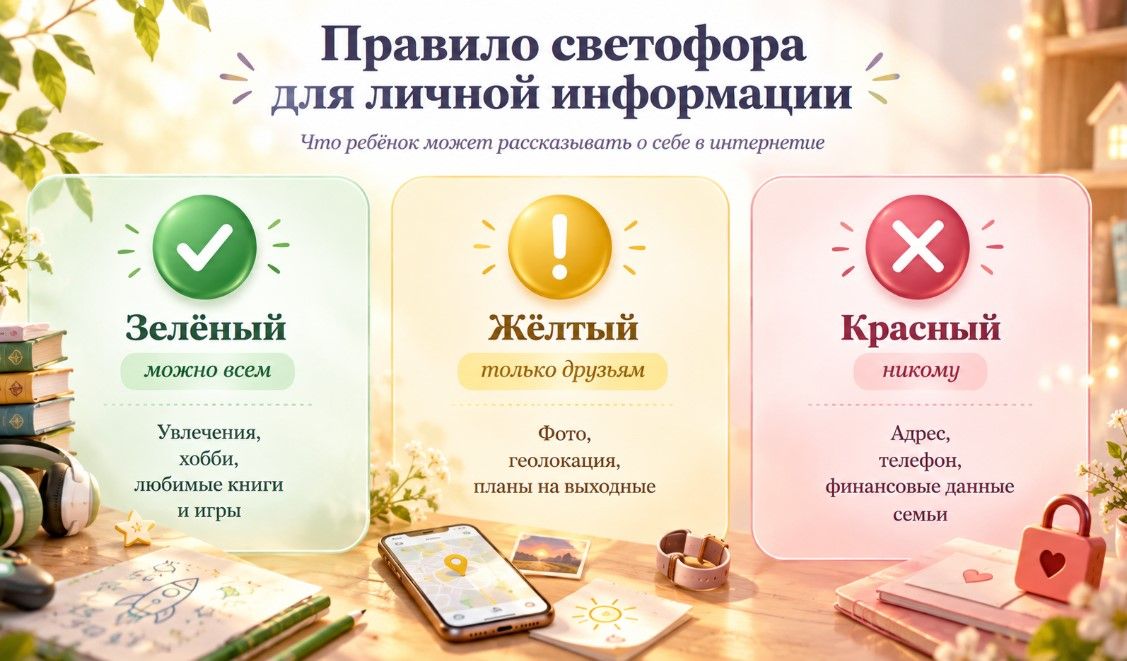 Правило светофора в интернете: можно всем, только друзьям, никому